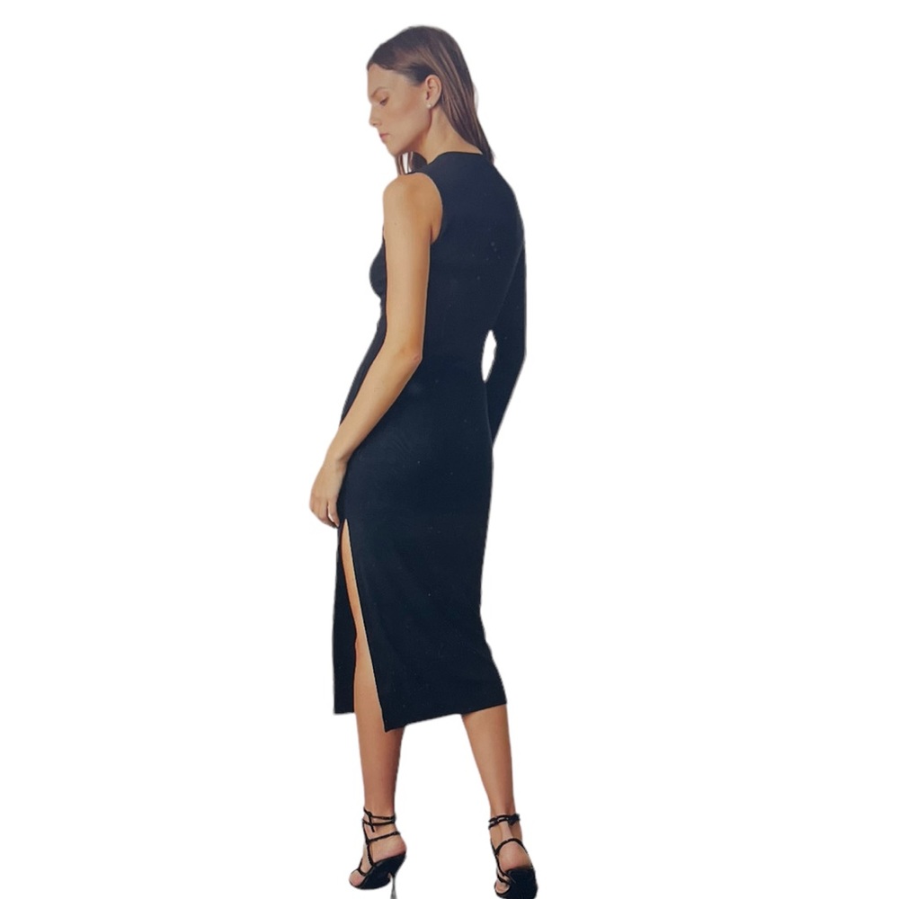 NWT VELVET (S) Trina Viscose Rib Dress - Black - Small - Picture 5 of 14